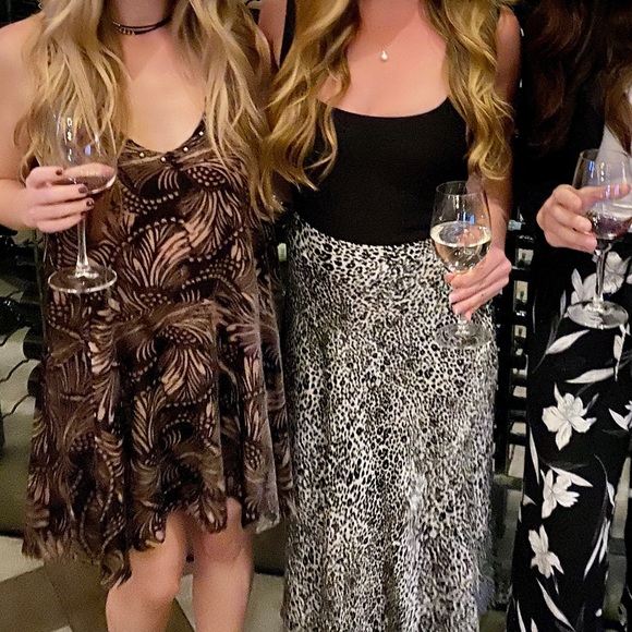 Free People Ellie burnout dress black combo XS - Picture 6 of 8